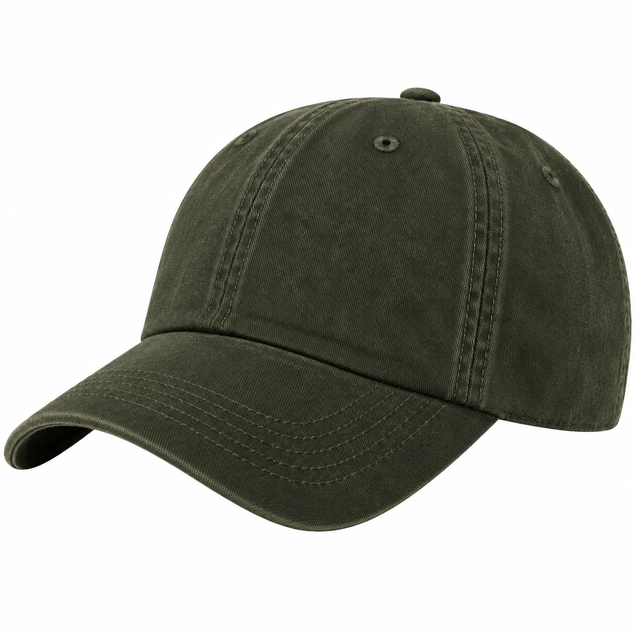 Unisex Verstellbare Basecap Dunkelgrün
