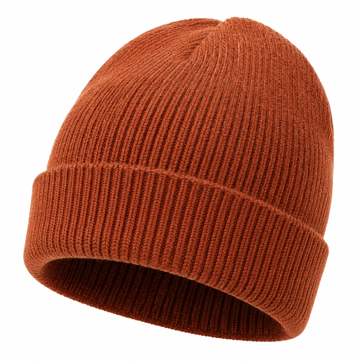 Warme gestrickte Mütze in Orange