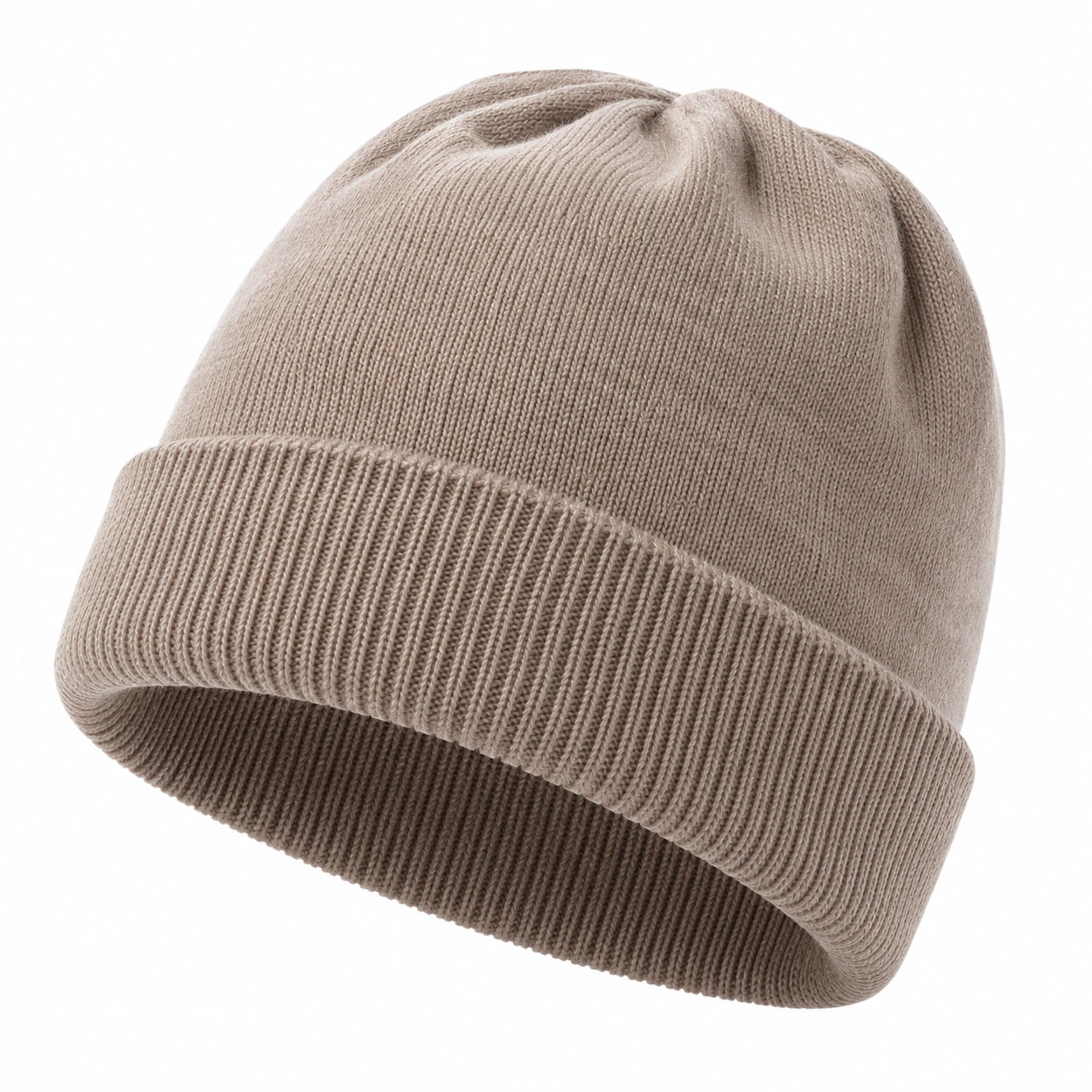 Unisex Strickmütze Warm Beige