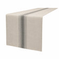 Tischläufer Beige mit Streifenmuster 140x40 cm