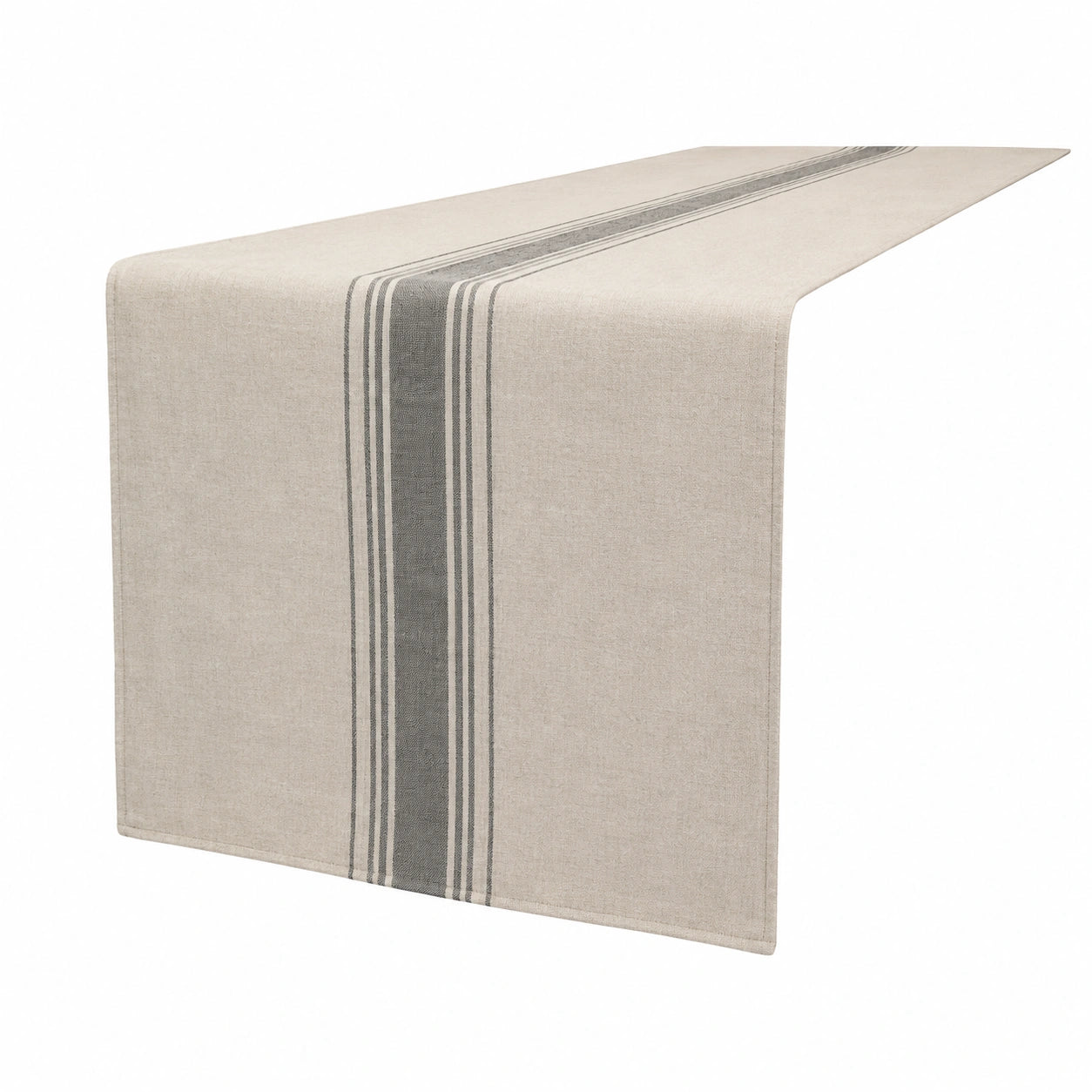 Tischläufer Beige mit Streifenmuster 140x40 cm