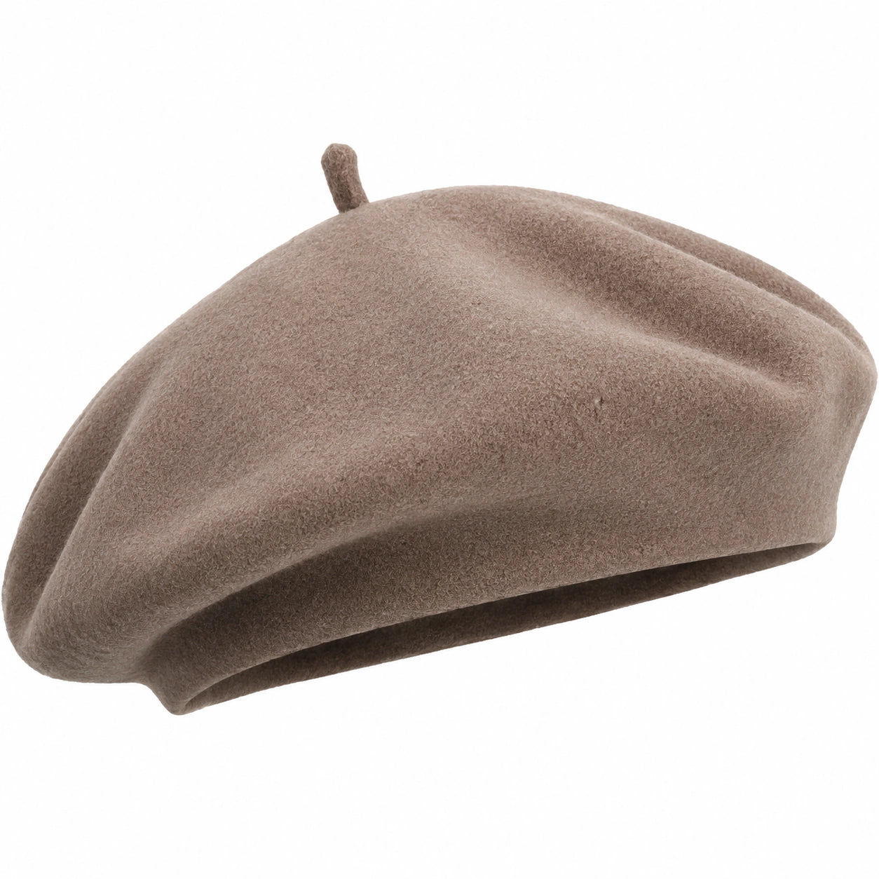 Damen Baskenmütze in Taupe