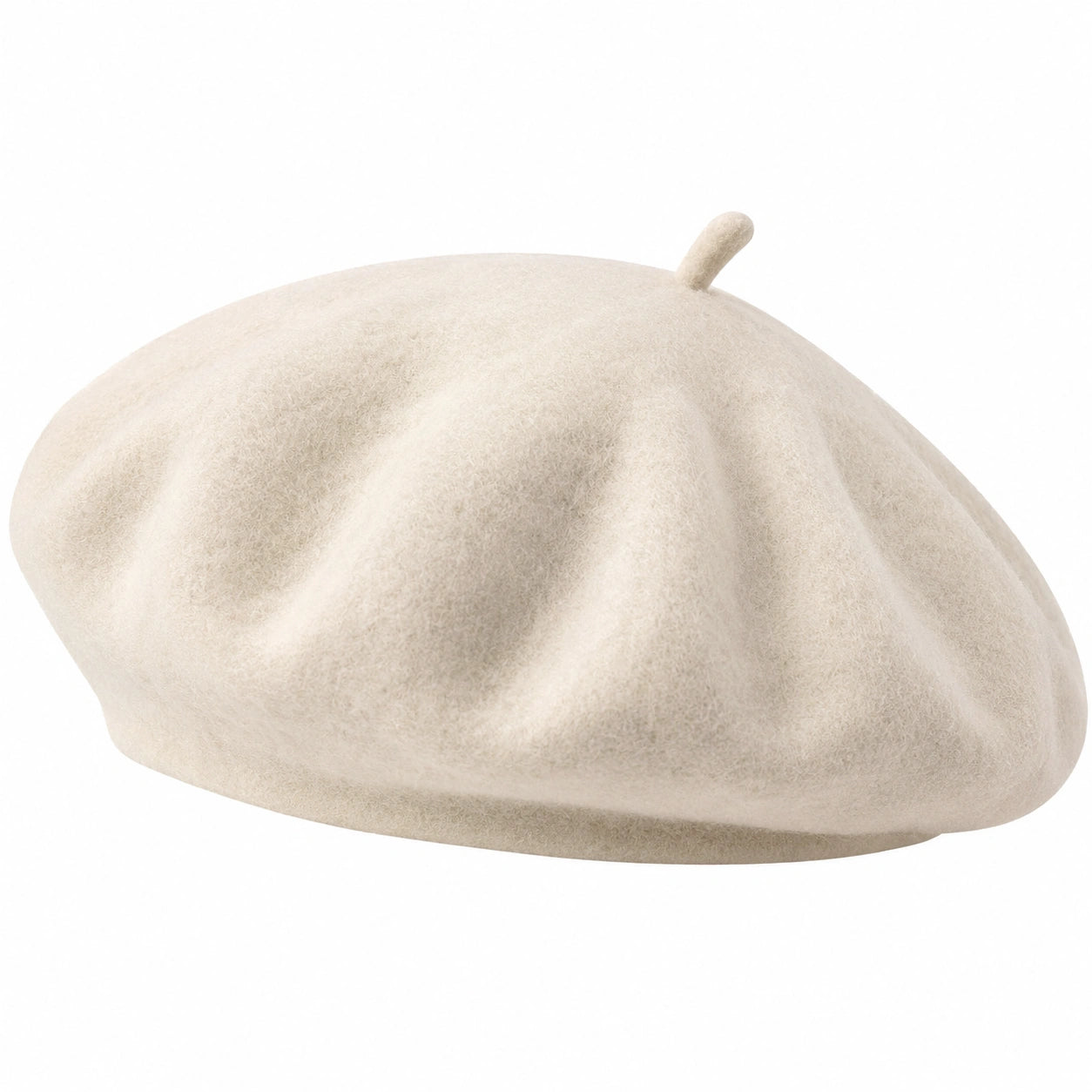 Unisex Klassisches Barett Beige
