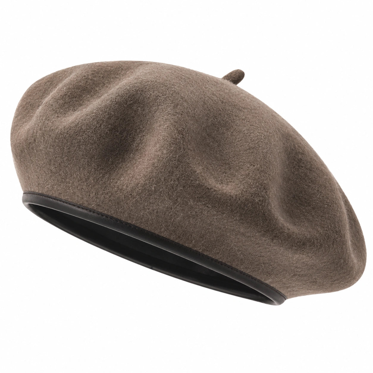 Elegantes Unisex Barett Braun
