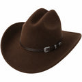 Brauner Cowboyhut mit Lederband