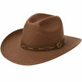 Brauner Herren Cowboyhut mit Zierband