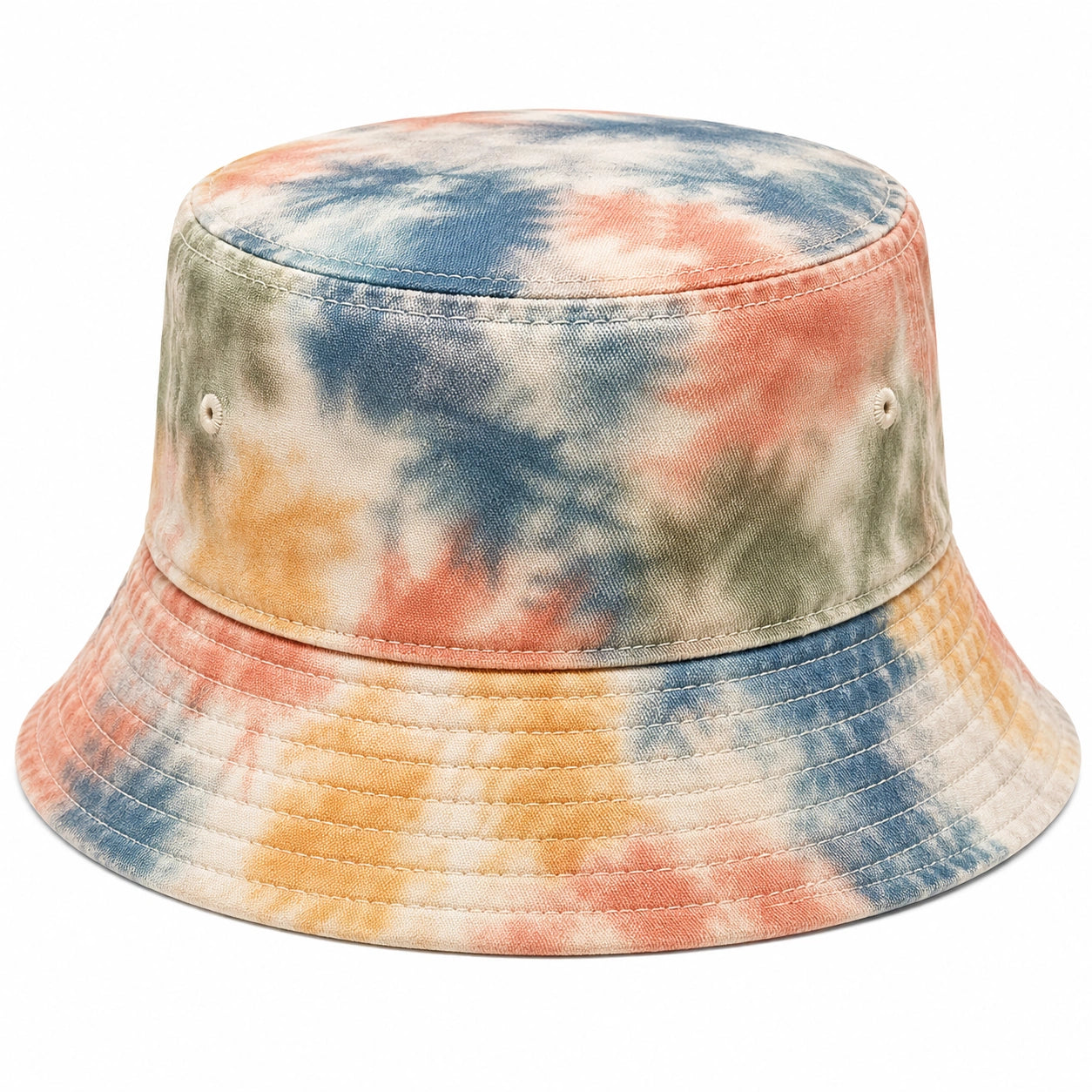 Unisex Fischerhut mit Batikmuster, Bunt