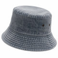 Unisex Jeansstoff Fischerhut in Grau