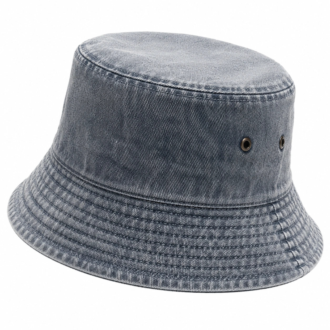 Unisex Jeansstoff Fischerhut in Grau