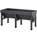 Gartentisch Pflanzkübel Hochbeet Anthrazit 100x40x80cm