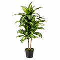 Künstliche Dracaena Pflanze mit Topf, 150 cm, Grün