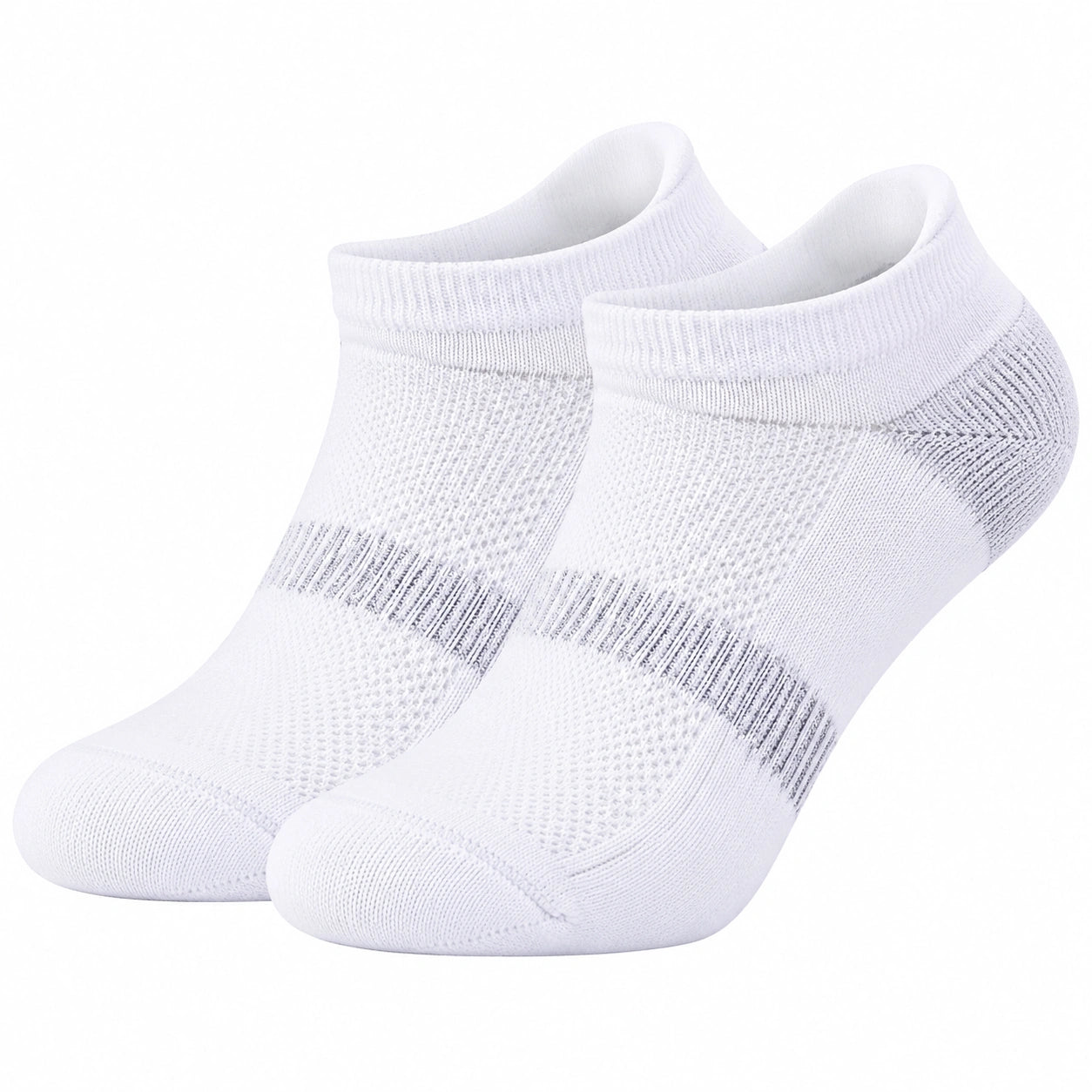 Weiße Kurzschaftsocken Atmungsaktiv Unisex 2 Paar