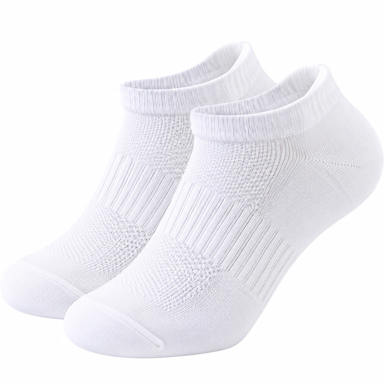 Unisex Komfort Knöchelsocken Weiß 2 Paar EU 36-42